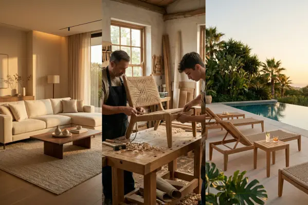 About Craftnika furniture manufacturer showcasing indoor and outdoor luxury furniture and craftsmanship