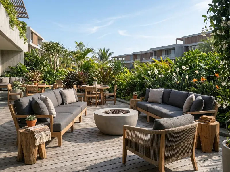 modern outdoor resort furniture sofa