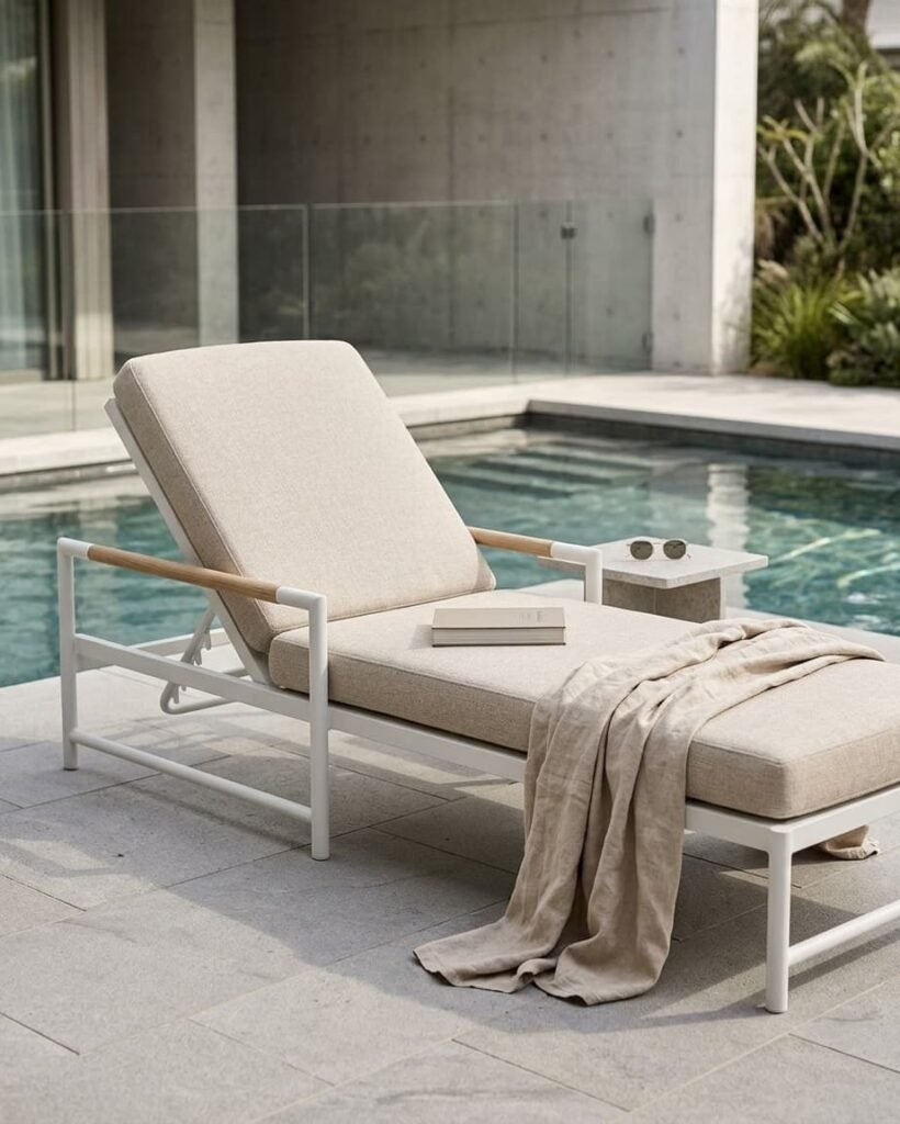 Premium aero lounger poolside