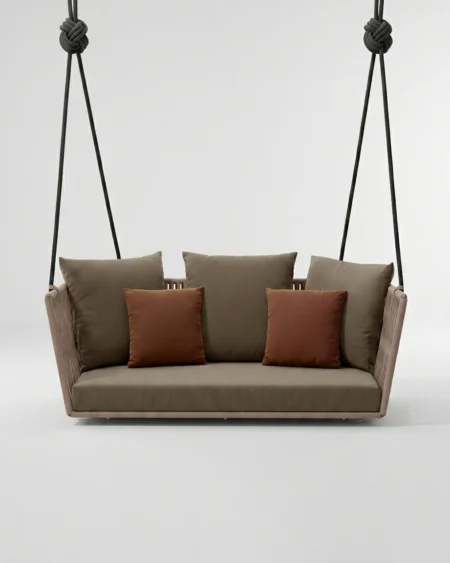 Outdoor swing with aluminium frame and cushions Craftnika