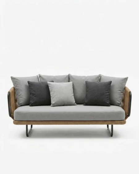 Luxury outdoor sofa set with cushions and aluminium frame Craftnika