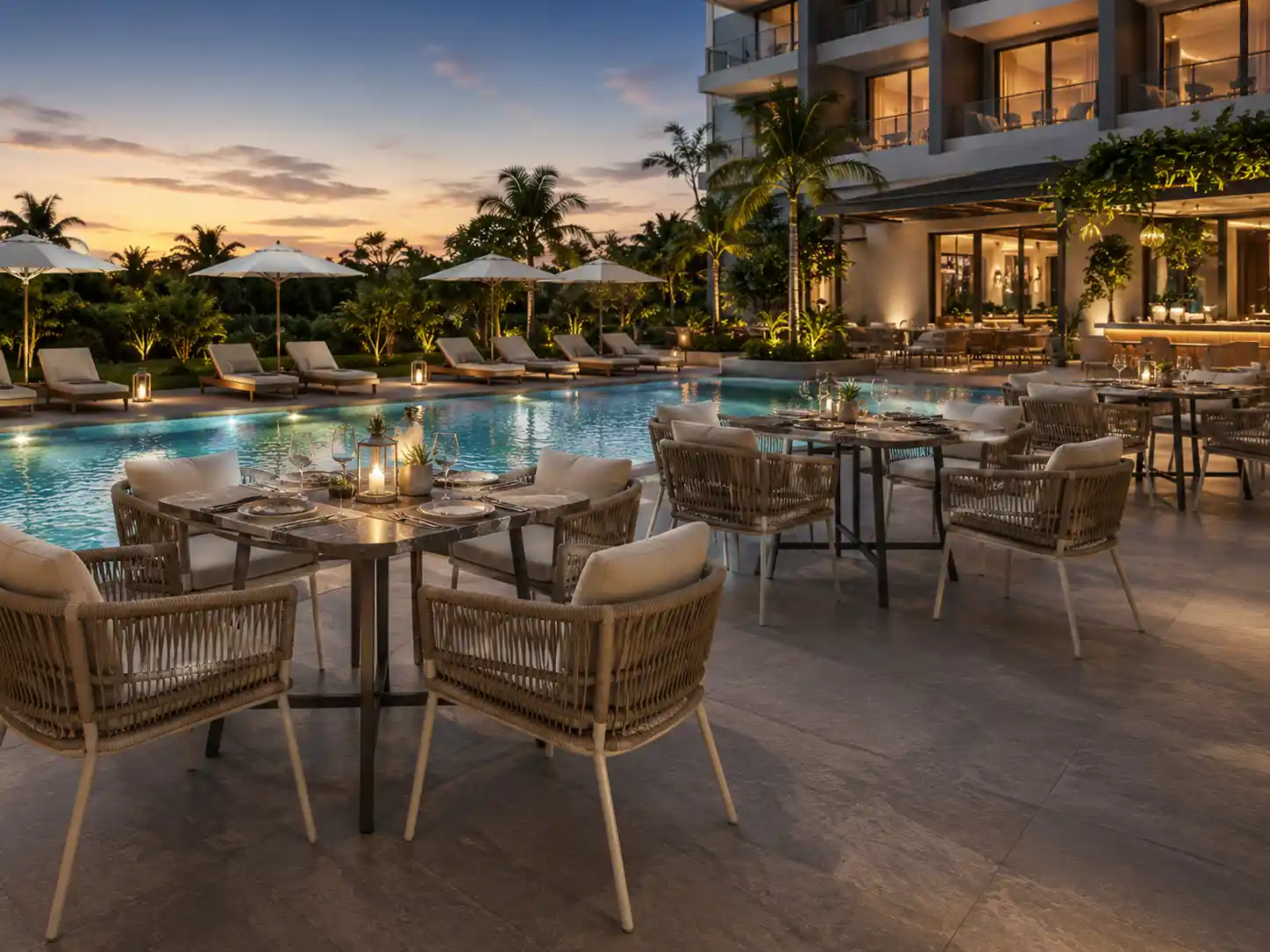 Premium hotel resort outdoor furniture