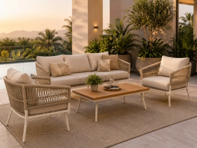 Premium rope woven outdoor sofa set