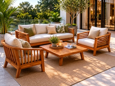 Premium teak wood outdoor furniture set