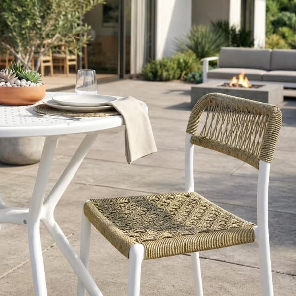 Weatherproof aluminium outdoor cafe chairs manufactured by Craftnika in India