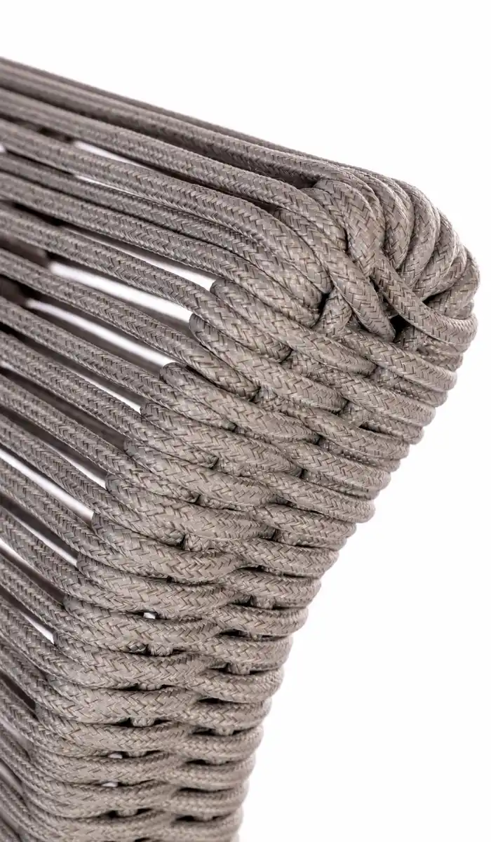 Commercial outdoor furniture for cafes in Noida with durable rope weaving