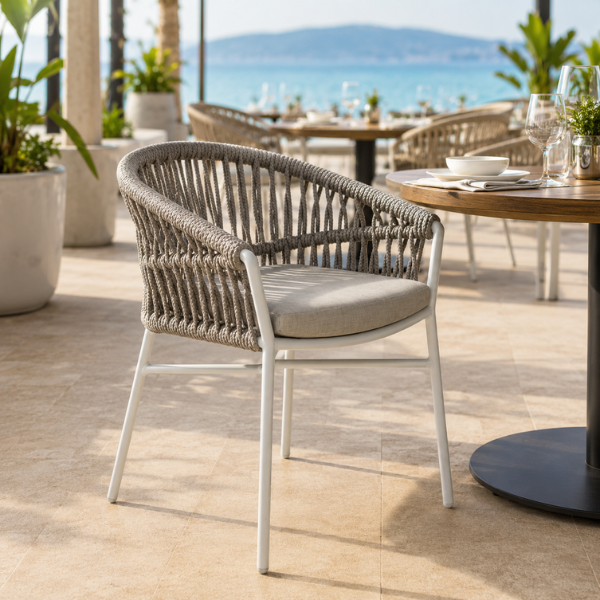 Commercial hotel furniture manufacturers in India - powder coated aluminium resort seating