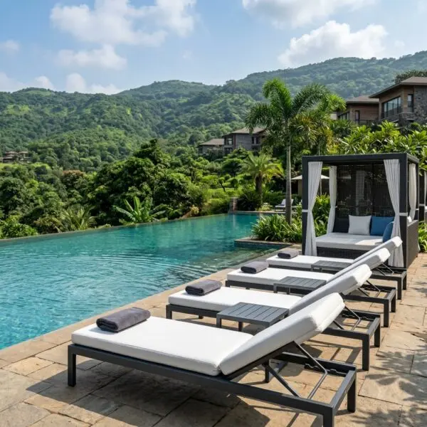 Best commercial poolside furniture lonavala manufactured directly in our factory.