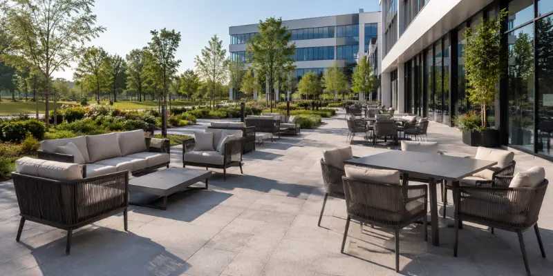 Corporate Campus Cafeteria Seating Hyderabad