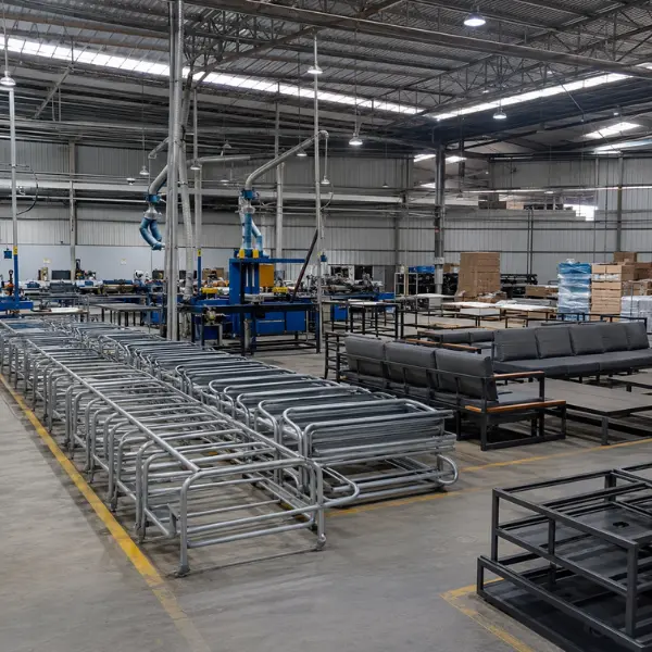 Craftnika outdoor furniture manufacturing factory supplying to Bangalore
