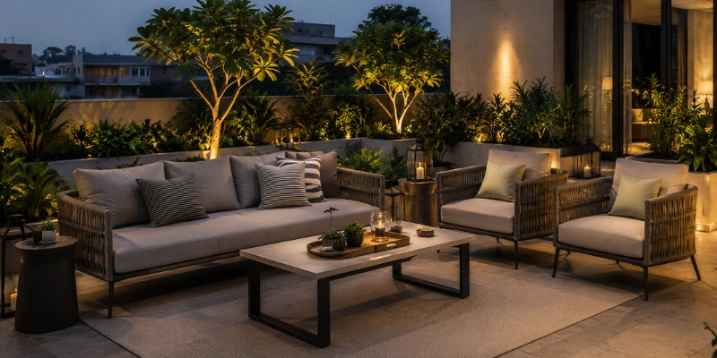 Luxury Outdoor Furniture Gk Defence Colony South Delhi — Craftnika Premium Furniture