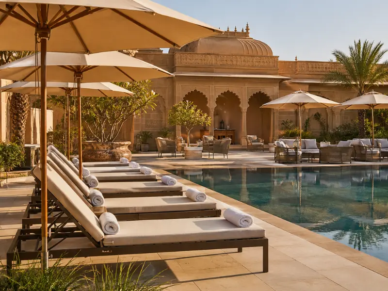 Factory direct luxury resort furniture jaipur built with marine-grade aluminium.