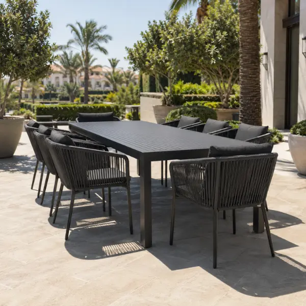 Sun-proof patio furniture sets supplied to luxury resorts across India