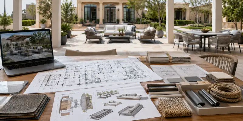 Weatherproof custom patio dining sets built to withstand Jaipur's intense summer heat.