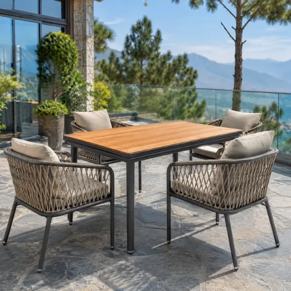 Premium all weather cafe furniture dehradun wholesale supplying rust-proof seating.
