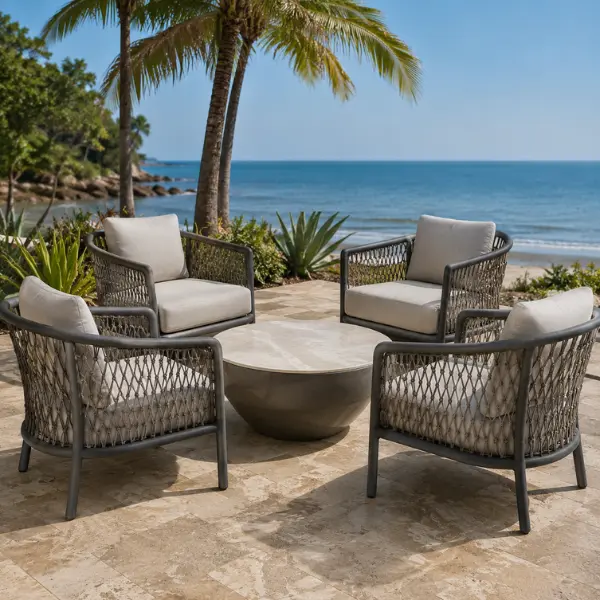 coastal resort furniture manufacturer alibaug supplying marine-grade outdoor seating for luxury properties