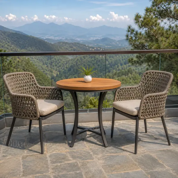 Premium cold climate commercial patio furniture built with UV-stabilized rattan.