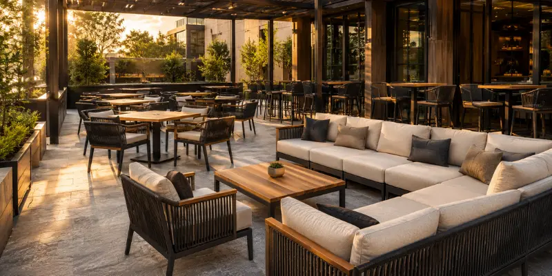 Commercial Brewery Cafe Outdoor Seating Chandigarh