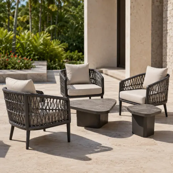 Heavy-duty commercial outdoor seating wholesale supplier for luxury resorts across Maharashtra.