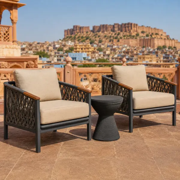 Wholesale heat resistant patio furniture for Jodhpur hotels and commercial properties.