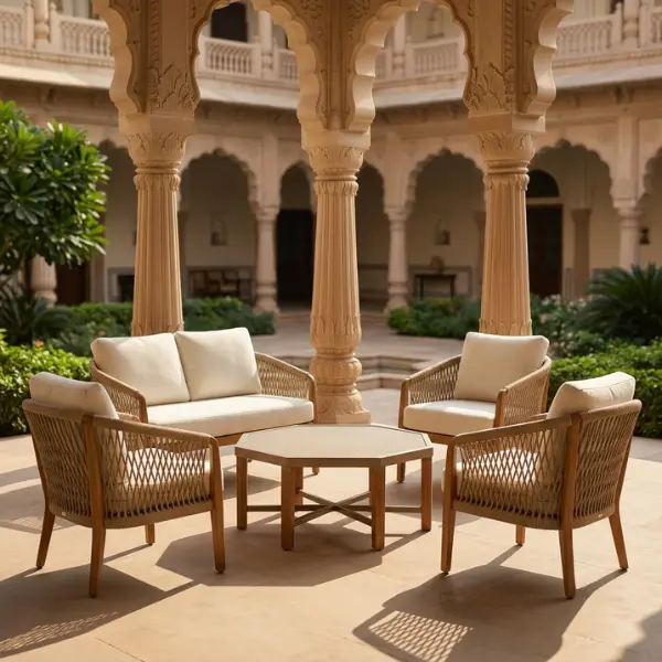heritage hotel patio furniture mysore supplied to luxury properties and palaces