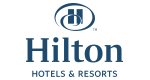 Hilton Hotels logo representing our trusted B2B commercial furniture manufacturing partnerships nationwide.
