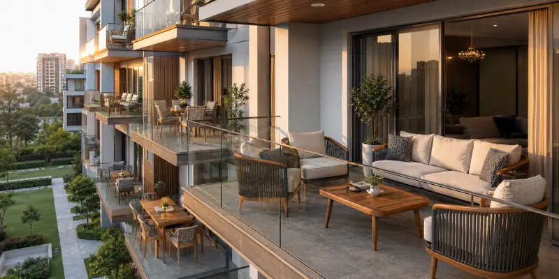Luxury outdoor patio sofa set with cabana setup for premium resorts and hotels.