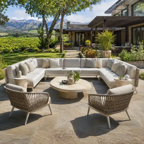 Premium weather-resistant seating for weekend homes by a dedicated farmhouse furniture supplier