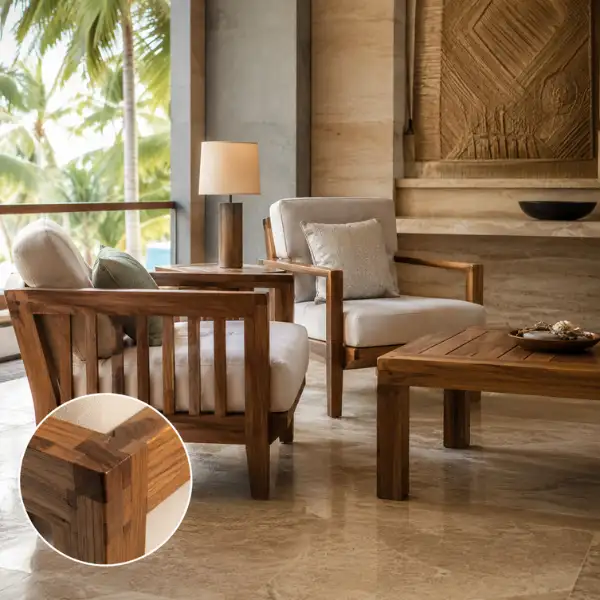 B2B Teak Wood Resort Furniture Wholesale in Rameswaram