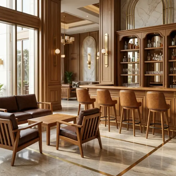 Bar & lounge furniture manufacturer Mumbai supplying factory-direct, marine-grade seating engineered to withstand the city's high humidity.
