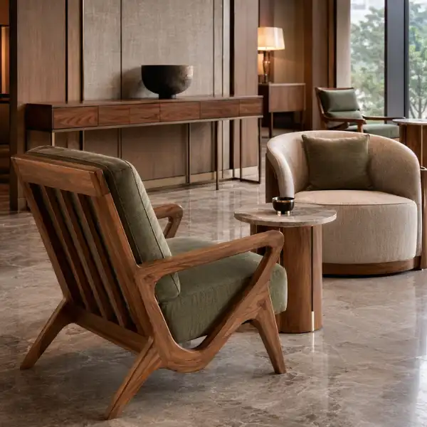 Solid wood corporate hotel bedroom furniture provided by a corporate hotel furniture manufacturer Ranchi