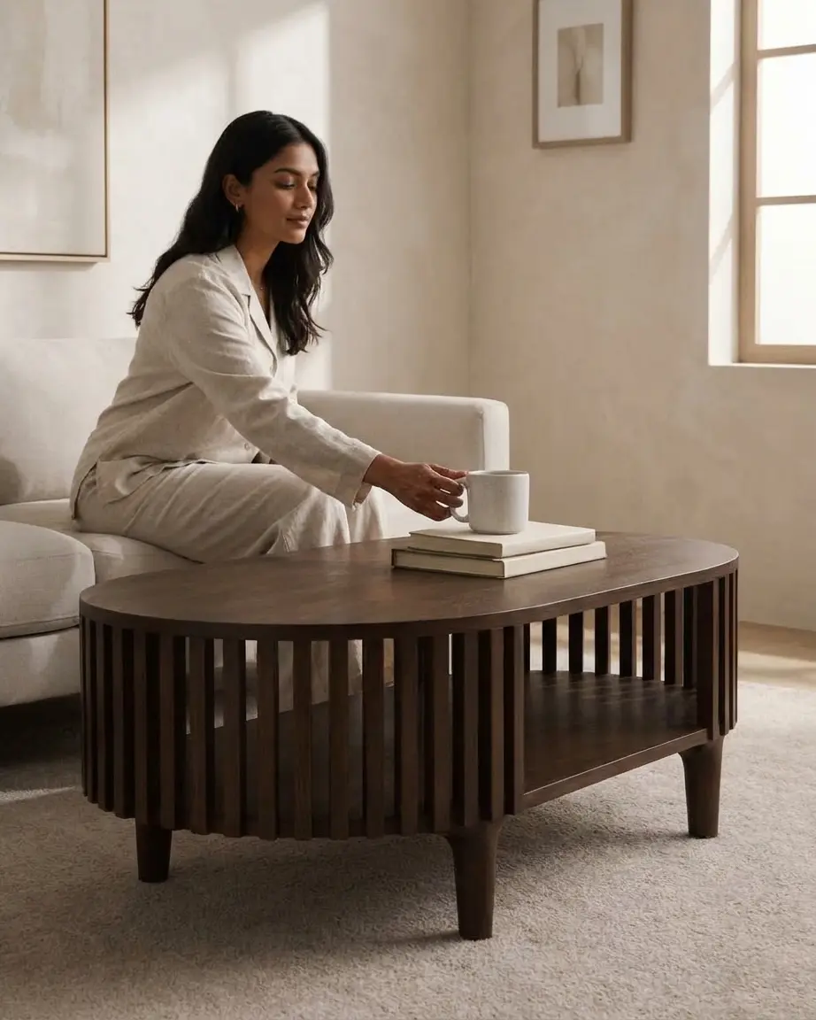 Hampton Teak Wood Center Table - Image 3