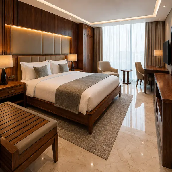 Luxury and durable hotel & guest house furniture manufactured for Mumbai properties