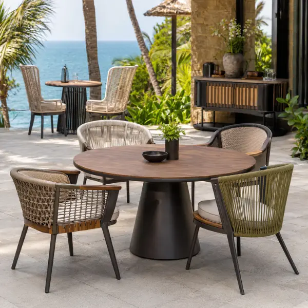 UV-stabilized outdoor resort furniture designed for Gokarna beaches