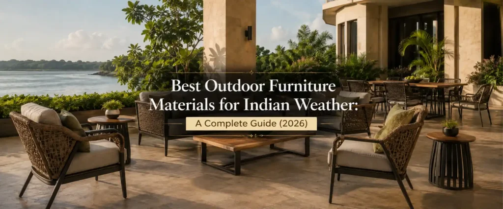 outdoor furniture materials for indian weather