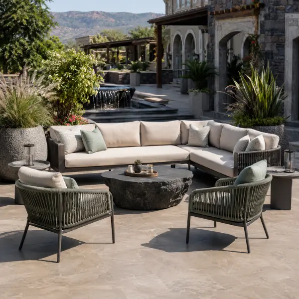 Resort furniture manufacturer Aurangabad supplying factory-direct, marine-grade outdoor seating for luxury hotels and resorts in the city.