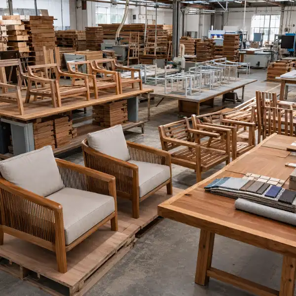 Weather-resistant outdoor patio furniture by a leading Resort Furniture Manufacturer Pachmarhi.