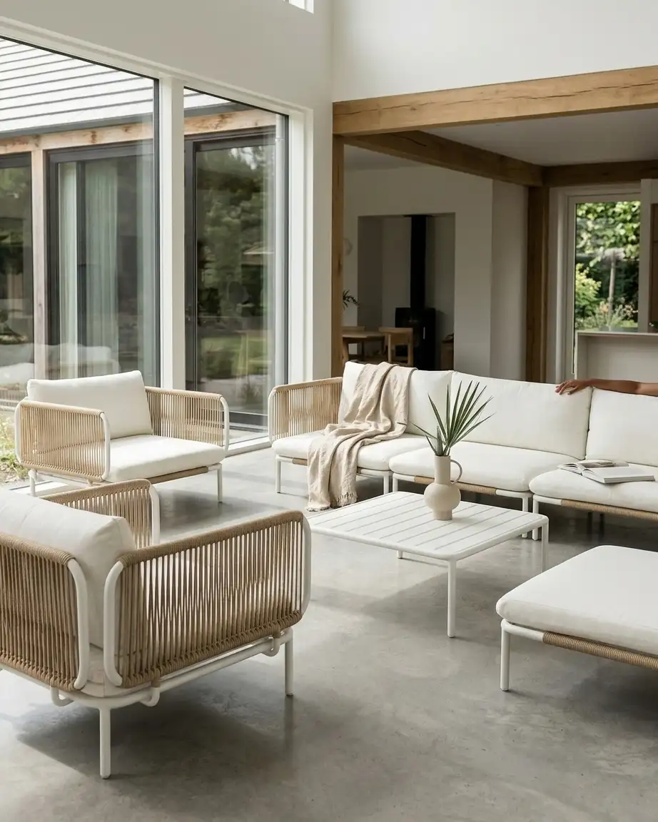 The Blanca model displayed as a luxury resort modular seating set bulk order installed in a premium boutique villa lounge.