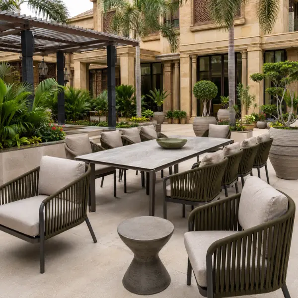 Wholesale cafe furniture supplier Raipur offering custom outdoor seating for alfresco dining and restaurants.