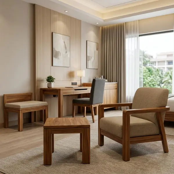 Contract-grade cafe furniture manufactured for Tirupati restaurants