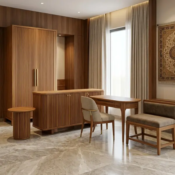 Contract-grade guest house furniture for properties in Ujjain