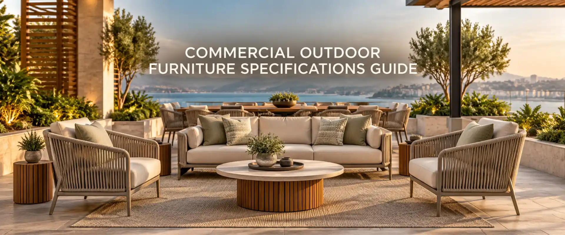 Commercial outdoor furniture specifications guide for architects and hospitality developers in India
