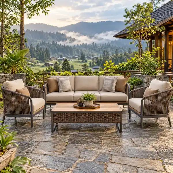 Rust-proof marine-grade aluminium furniture by a trusted Eco Resort Furniture Supplier Ziro.