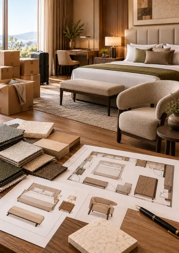 Hotel furniture cost per room invoice breakdown and BOQ quotation comparison for Indian hotels