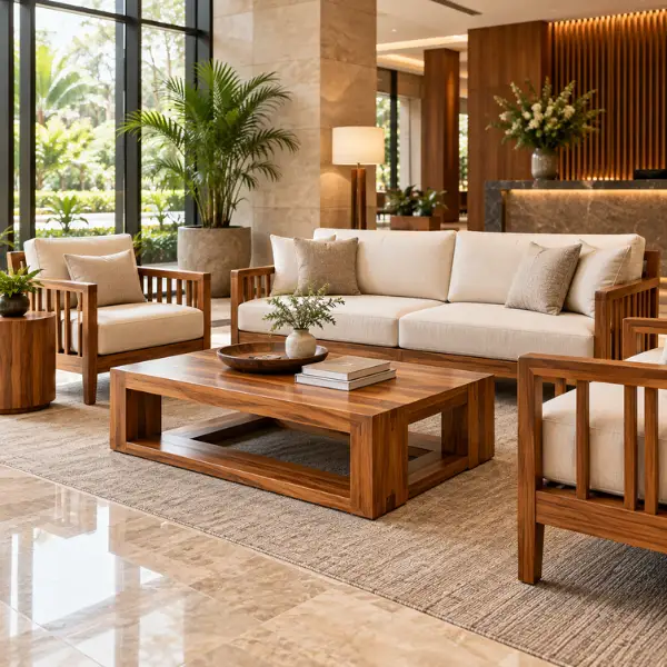 Premium hotel room furniture by a trusted Hotel Furniture Manufacturer Jamshedpur.