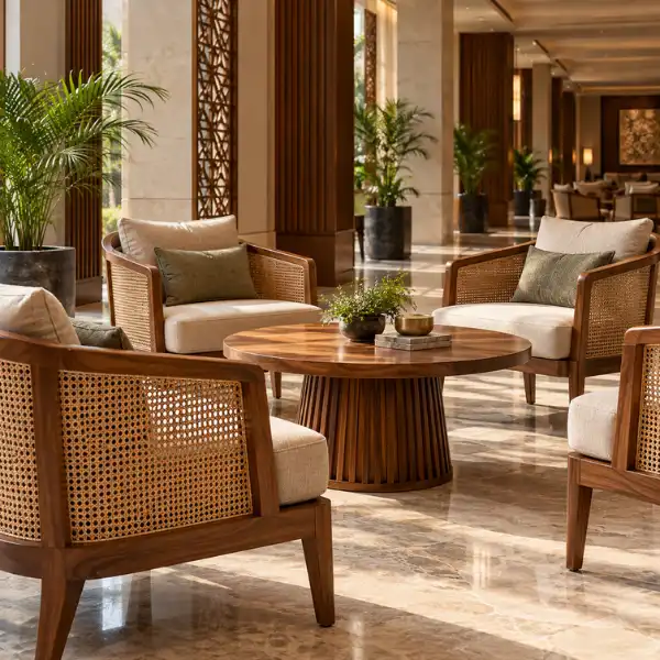 Durable banquet seating from a leading Hotel Furniture Manufacturer Jamshedpur.