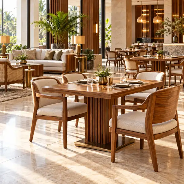 Durable banquet seating from a leading Hotel Furniture Manufacturer Solapur.