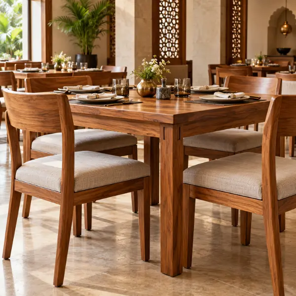 Commercial restaurant dining tables and chairs suppliers in Hyderabad