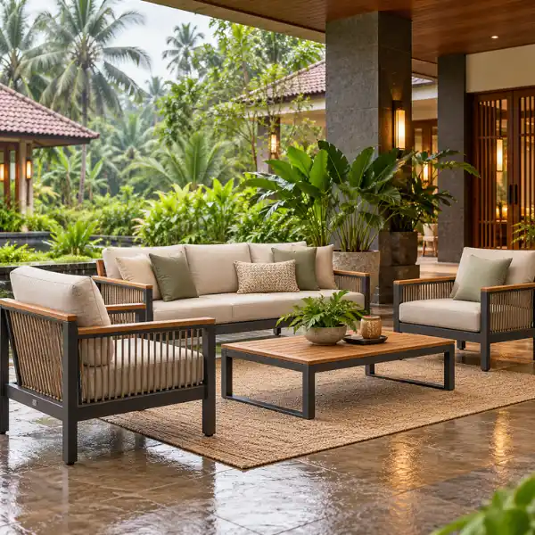 Custom resort furniture manufacturer Thrissur for Kerala resorts